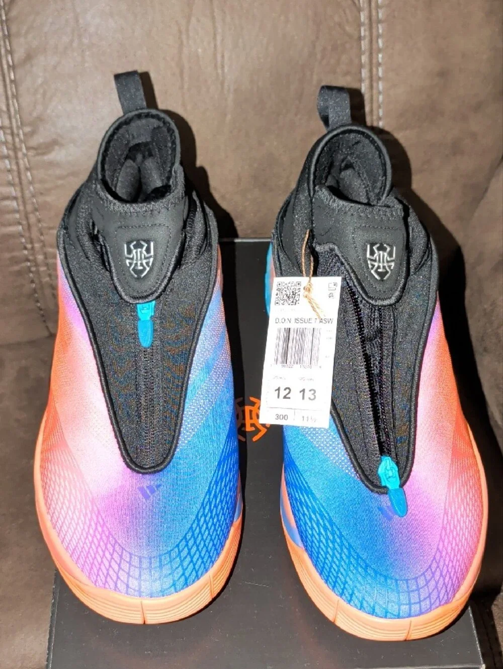 Adidas Don 7 -Men's Gradient Performance Sneakers - Black, Blue, Pink, Orange